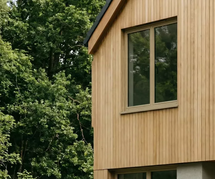 Бежевые пластиковые окна