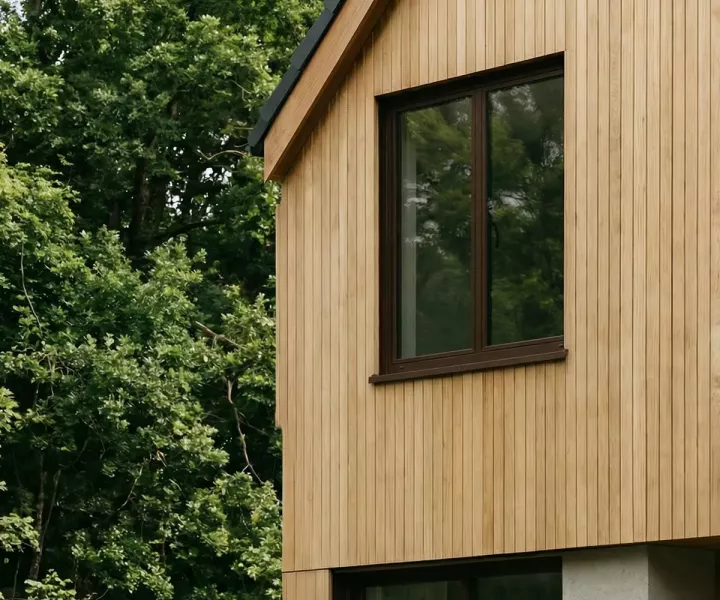 Пластиковые окна цвета шоколад