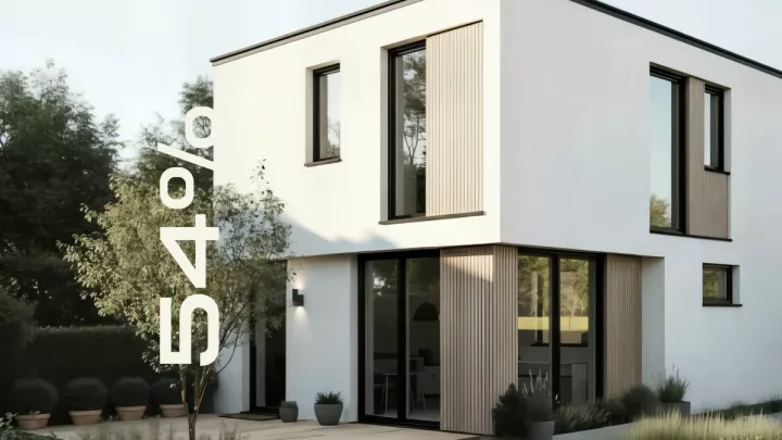 Остекление коттеджей окнами Melke со скидкой 54%.